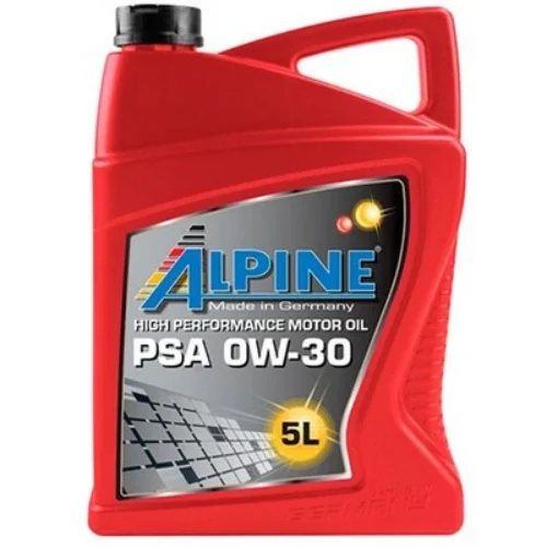 Huile Moteur Alpine PSA 0W-30 pour Entretien Auto