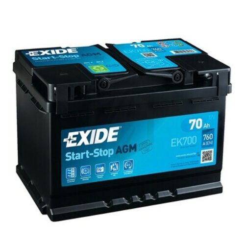 Batterie EK700 L3 AGM Start Stop 12V 70 Ah