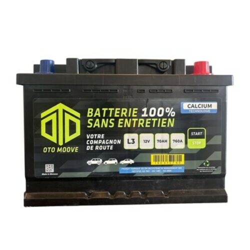 Batterie Oto Moove L3 – 12V 70Ah 760A Start Stop