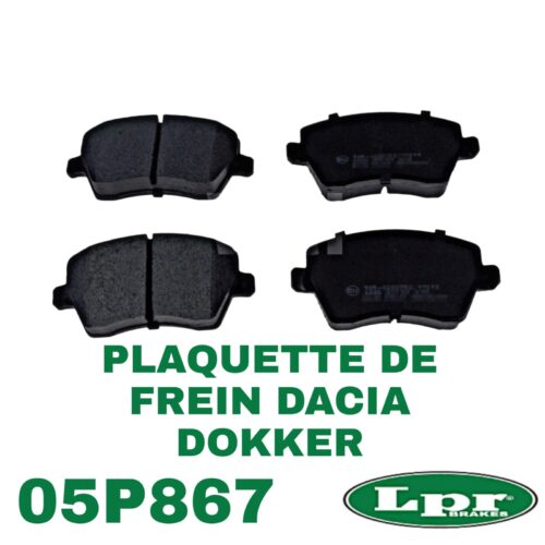 Plaquettes de Frein 05P867 pour Renault Clio 4