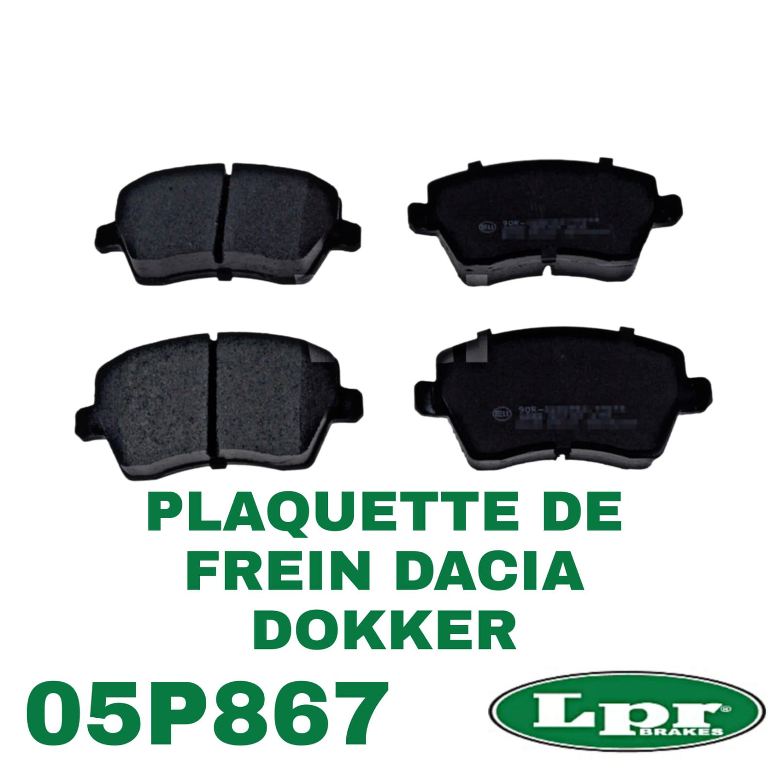 Plaquettes de Frein 05P867 pour Renault Clio 4